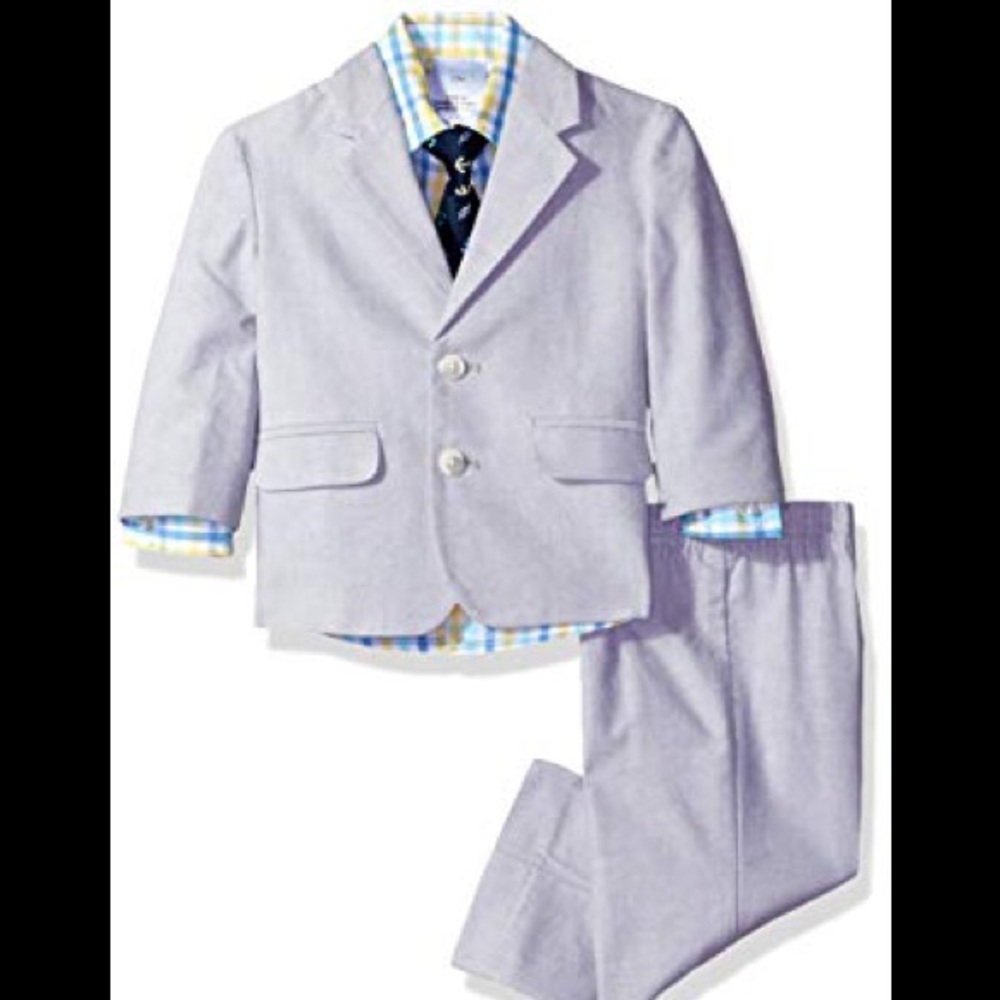 Toddler 2t 4pc Nautica Light gray Suit